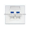 Plaque frontale murale AMP rj45 cat6e plaque frontale, plaque frontale